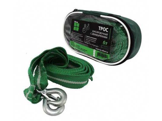 Изображение товара Трос буксировочный  6т OKTAN с крюками длина 4,5м в чехле, (30шт/уп) в Миди Лтд