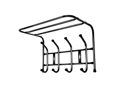 Изображение товара Вешалка настенная NIKA 405х265х245 черная в Миди Лтд