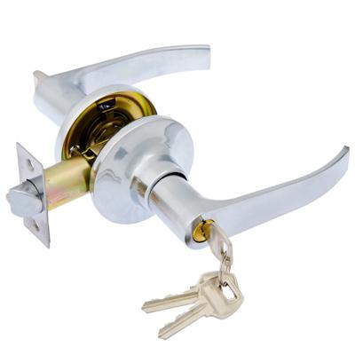 Замок ручка Хром с ключом LARS      ХХ - фото в Миди Лтд Изображение товара Замок ручка Хром с ключом LARS      ХХ в Миди Лтд