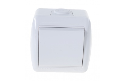 Выключатель 1-кл LEZARD Ната белый - фото в Миди Лтд Изображение товара Выключатель 1-кл LEZARD Ната белый в Миди Лтд