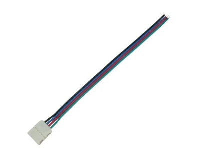 Соединительный кабель Ecola LED с одним 4-х конт. зажимным разъемом 10mm 15 см 1шт. - фото в Миди Лтд Изображение товара Соединительный кабель Ecola LED с одним 4-х конт. зажимным разъемом 10mm 15 см 1шт. в Миди Лтд