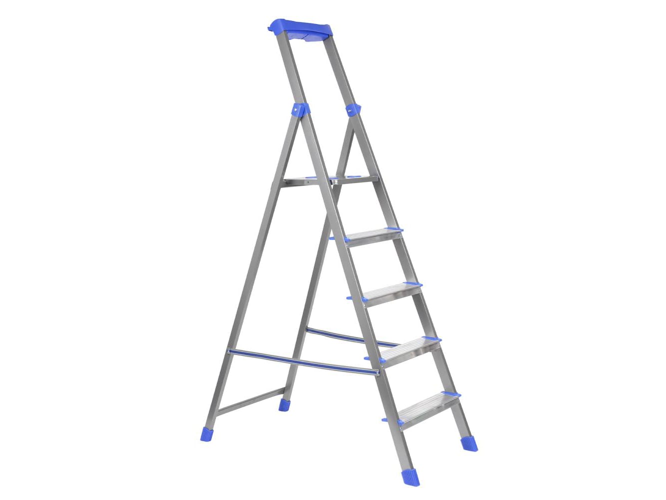 Стремянка комбинированная NIKA 5 широкие ступени высота до верхней площ 106,5см 6,1кг - фото в Миди Лтд Изображение товара Стремянка комбинированная NIKA 5 широкие ступени высота до верхней площ 106,5см 6,1кг в Миди Лтд