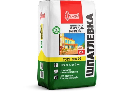 Шпатлевка фасадно-финишная СТАРАТЕЛИ Евро Белая 20кг (77шт/пал) - фото в Миди Лтд Изображение товара Шпатлевка фасадно-финишная СТАРАТЕЛИ Евро Белая 20кг (77шт/пал) в Миди Лтд