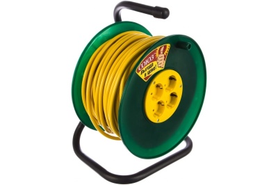 Удлинитель силовой на катушке 50м б/з 4 гнезда 1300Вт Союз - фото в Миди Лтд Изображение товара Удлинитель силовой на катушке 50м б/з 4 гнезда 1300Вт Союз в Миди Лтд