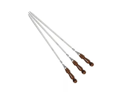 Изображение товара Шампур 500х10мм нерж. сталь, деревянная ручка в Миди Лтд