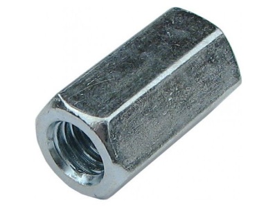 Гайка соединительная оцинк. М24 - фото в Миди Лтд Изображение товара Гайка соединительная оцинк. М24 в Миди Лтд