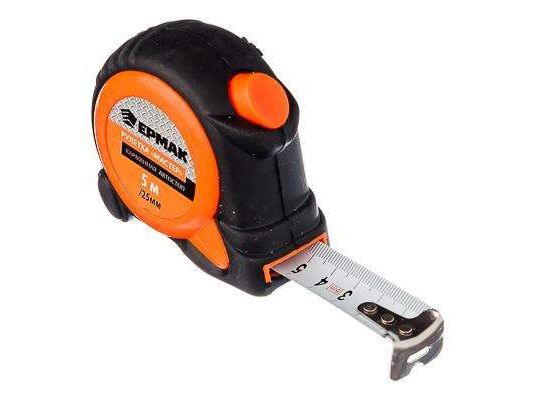Рулетка  5м*25мм ЕРМАК Мастер            ХХ - фото в Миди Лтд Изображение товара Рулетка  5м*25мм ЕРМАК Мастер            ХХ в Миди Лтд