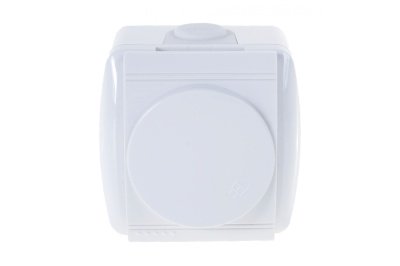 Розетка 1 местная LEZARD Ната белая с крышкой с/з керамика - фото в Миди Лтд Изображение товара Розетка 1 местная LEZARD Ната белая с крышкой с/з керамика в Миди Лтд