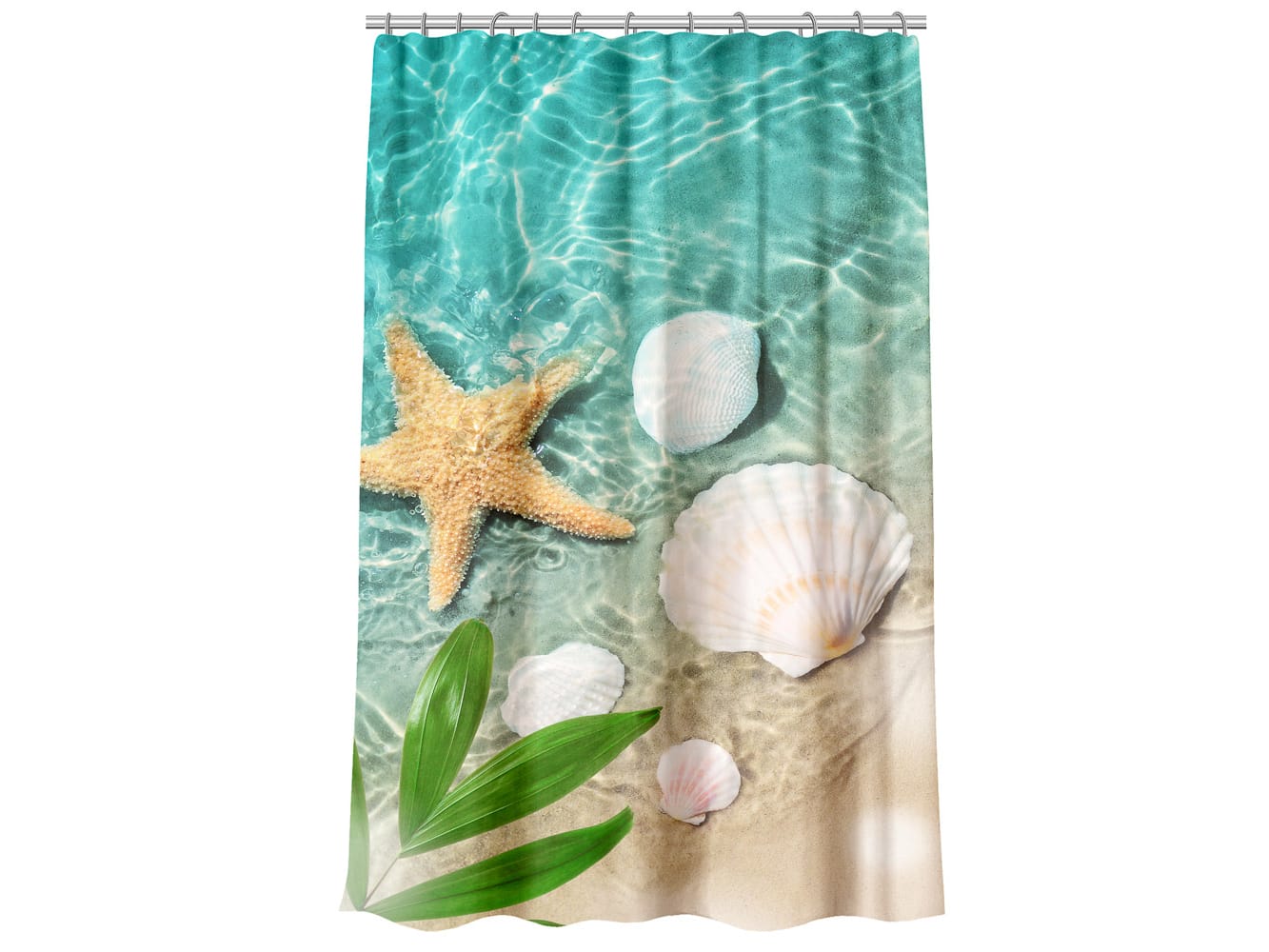 Шторка для ванной VETTA 155*180см (таффета, Лазурная мечта) - фото в Миди Лтд Изображение товара Шторка для ванной VETTA 155*180см (таффета, Лазурная мечта) в Миди Лтд