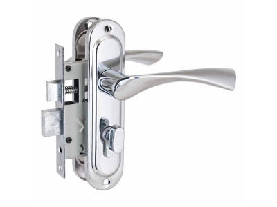 Замок врезной 103/50B вертушка СР хром с ручкой Стандарт (20шт/уп) - фото в Миди Лтд Изображение товара Замок врезной 103/50B вертушка СР хром с ручкой Стандарт (20шт/уп) в Миди Лтд