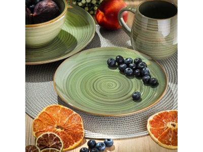 Тарелка десертная керамика круглая 21см Daniks Verde зеленая (4шт/уп) - фото в Миди Лтд Изображение товара Тарелка десертная керамика круглая 21см Daniks Verde зеленая (4шт/уп) в Миди Лтд
