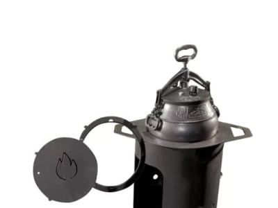 Вставка металлическая адаптер с кольцами для казана 8-12л - фото в Миди Лтд Изображение товара Вставка металлическая адаптер с кольцами для казана 8-12л в Миди Лтд