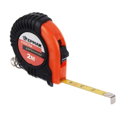 Рулетка-брелок ЕРМАК 2м - фото в Миди Лтд Изображение товара Рулетка-брелок ЕРМАК 2м в Миди Лтд