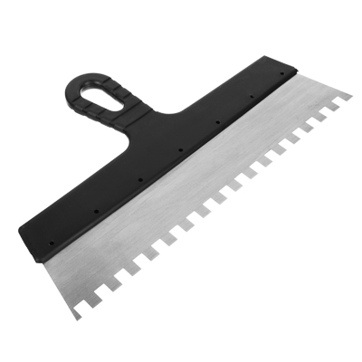 Изображение товара Шпатель метал.(нерж) пласт. ручка 350 мм зуб 10мм РОКОТ  Х в Миди Лтд