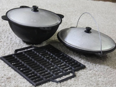 Садж чугун 40см толщина стенки 5мм Х - фото в Миди Лтд Изображение товара Садж чугун 40см толщина стенки 5мм Х в Миди Лтд