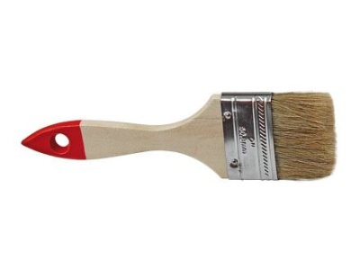 Изображение товара Кисть плоская Хобби искусственная щетина 38мм (12шт/уп) в Миди Лтд