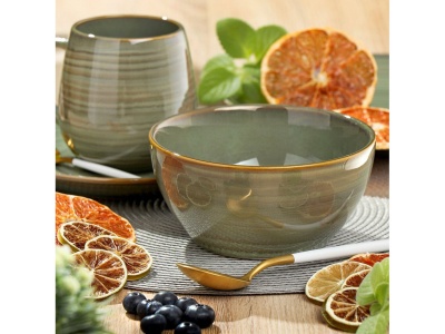 Салатник керамика круглый 15*7см 0,77л Daniks Verde зеленый (6шт/уп) - фото в Миди Лтд Изображение товара Салатник керамика круглый 15*7см 0,77л Daniks Verde зеленый (6шт/уп) в Миди Лтд