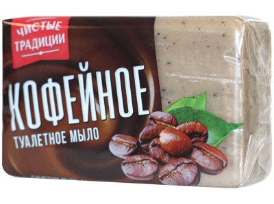 Изображение товара Мыло твердое ЧИСТЫЕ ТРАДИЦИИ Кофейное п/п упаковка 160г (72шт/уп) в Миди Лтд