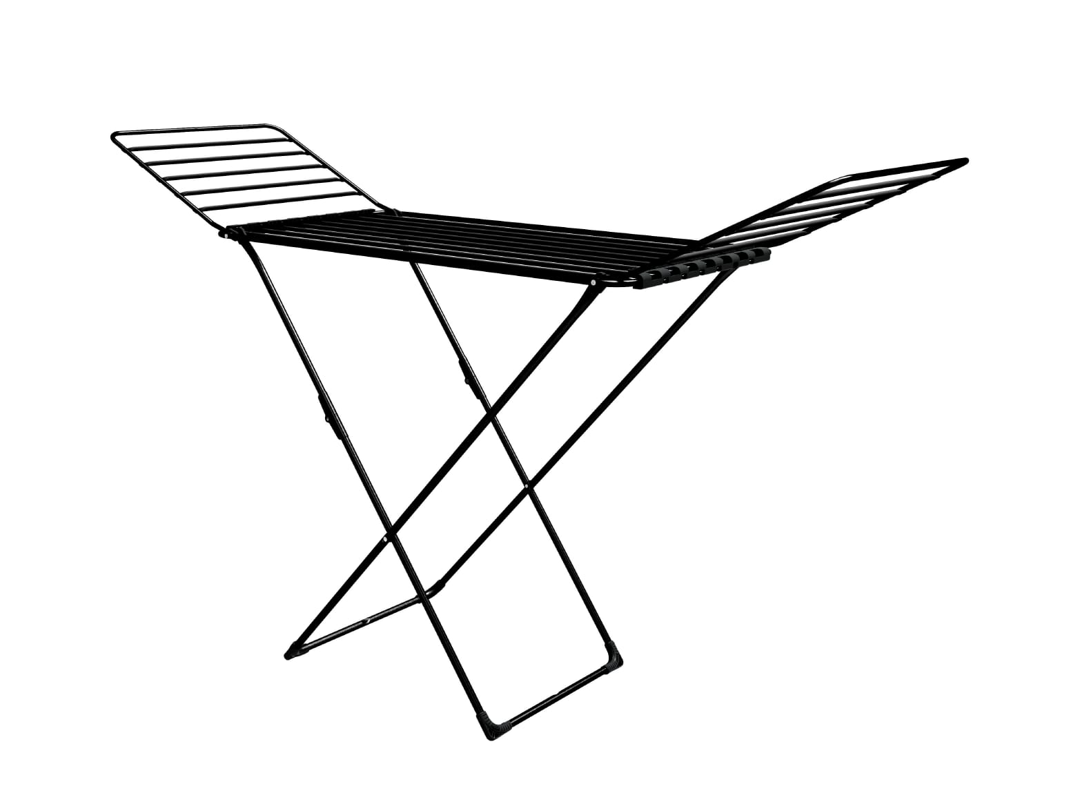 Сушилка для белья напольная NIKA 1770х535х1115 18м черная - фото в Миди Лтд Изображение товара Сушилка для белья напольная NIKA 1770х535х1115 18м черная в Миди Лтд