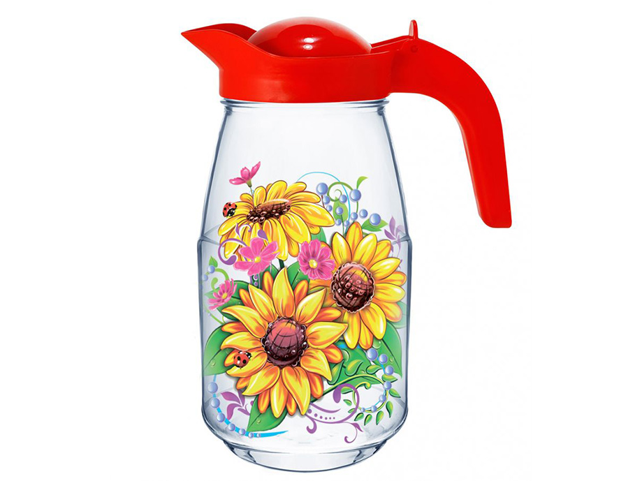 Изображение товара Кувшин Подсолнухи 1,5л (9шт/уп) в Миди Лтд