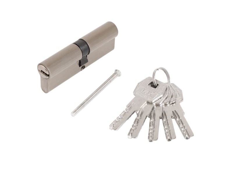 Цилиндр. механизм Стандарт MAX 90 (45*45) SN 5кл перф.ключ/ключ никель матовый - фото в Миди Лтд Изображение товара Цилиндр. механизм Стандарт MAX 90 (45*45) SN 5кл перф.ключ/ключ никель матовый в Миди Лтд