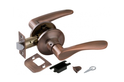 Изображение товара Замок ручка Медь без ключа,без фиксатора 6020 АС-Р в Миди Лтд