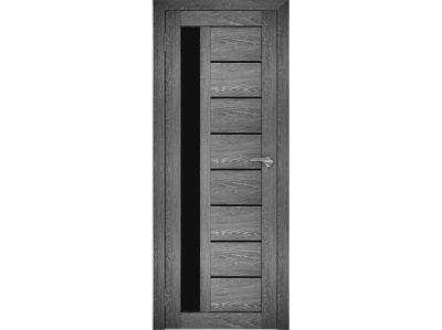 Изображение товара Полотно дверное ПО стекло белое экошпон Лига19 дуб шале графит 700 в Миди Лтд