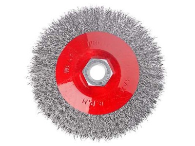 Изображение товара Щетка металл. ЕРМАК для УШМ 115мм/М14 тарелка (80шт/кор) в Миди Лтд