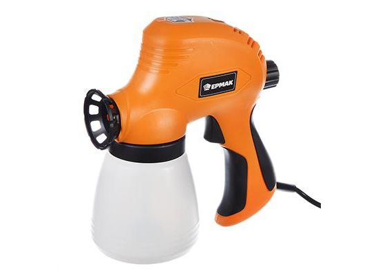 Краскораспылитель электрический ЕРМАК  ЭКР-110 110Вт 0,8 Лт 320 гр/мин 0,8мм (5шт/кор) - фото в Миди Лтд Изображение товара Краскораспылитель электрический ЕРМАК  ЭКР-110 110Вт 0,8 Лт 320 гр/мин 0,8мм (5шт/кор) в Миди Лтд