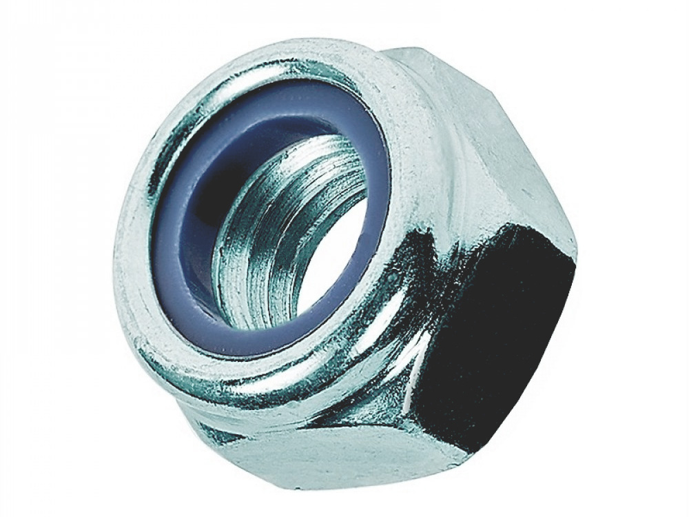 Гайка самоконтрящаяся цинк М6 (100шт/уп) - фото в Миди Лтд Изображение товара Гайка самоконтрящаяся цинк М6 (100шт/уп) в Миди Лтд