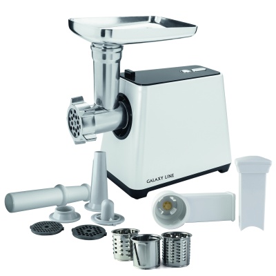 Мясорубка электрическая GALAXY LINE GL 2410 1200Вт 4шт насадки - фото в Миди Лтд Изображение товара Мясорубка электрическая GALAXY LINE GL 2410 1200Вт 4шт насадки в Миди Лтд