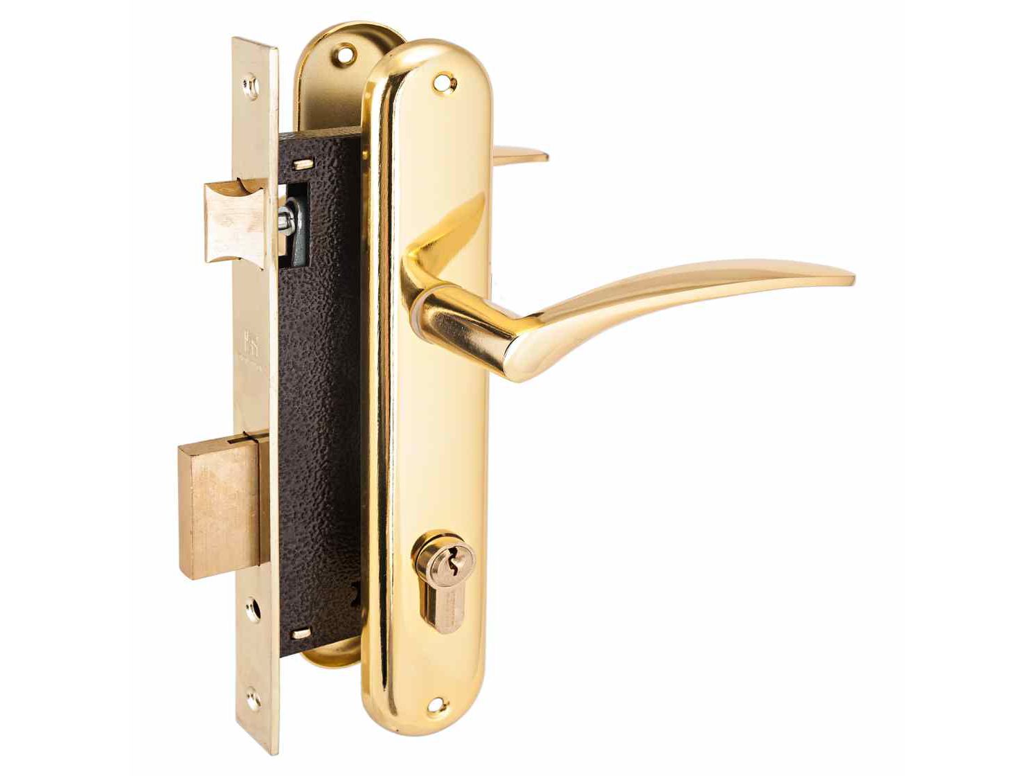 Замок врезной 0211 GP латунь с ручкой Аллюр (10шт/уп) АКЦИЯ!!! Х - фото в Миди Лтд Изображение товара Замок врезной 0211 GP латунь с ручкой Аллюр (10шт/уп) АКЦИЯ!!! Х в Миди Лтд