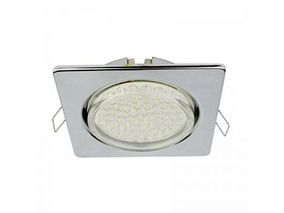 Светильник Ecola GX53 Н4 квадрат метал встроенный хром с открытым краем (106*41мм) - фото в Миди Лтд Изображение товара Светильник Ecola GX53 Н4 квадрат метал встроенный хром с открытым краем (106*41мм) в Миди Лтд