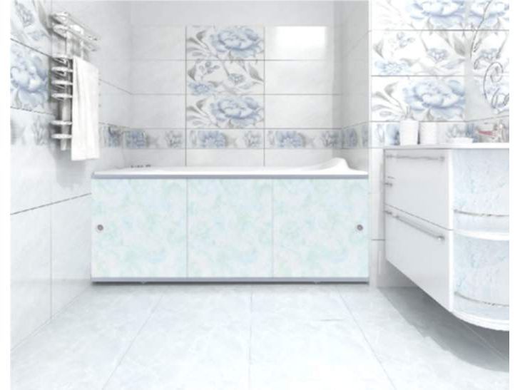 Изображение товара Экран под ванну 1,48м Премиум А Лазурный (2шт/уп) в Миди Лтд