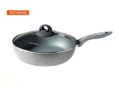 Изображение товара Сотейник Scovo Stone Pan 24см ст. крышка антипригарное покрытие (4шт/уп) в Миди Лтд