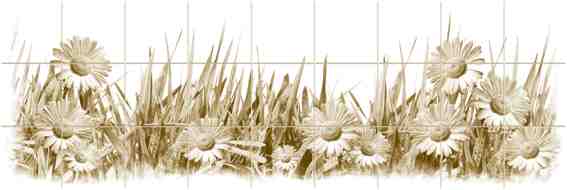 Панель отделочная 695*2070 Ромашка цвет Коричневый - фото в Миди Лтд Изображение товара Панель отделочная 695*2070 Ромашка цвет Коричневый в Миди Лтд