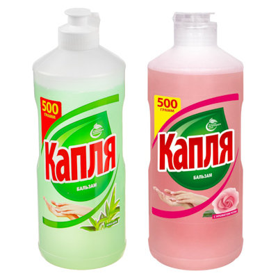 Изображение товара Жидкость для посуды КАПЛЯ бальзам Алоэ вера 500г в Миди Лтд