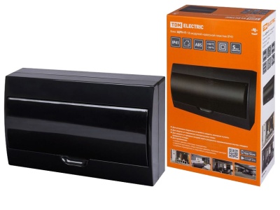 Бокс ЩРН-П-18 модулей навесной пластик IP41 антрацит TDM - фото в Миди Лтд Изображение товара Бокс ЩРН-П-18 модулей навесной пластик IP41 антрацит TDM в Миди Лтд