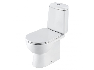 Унитаз "Остин" белый гориз. выпуск, дюропластовое сидение, микролифт (Santek) - фото в Миди Лтд Изображение товара Унитаз "Остин" белый гориз. выпуск, дюропластовое сидение, микролифт (Santek) в Миди Лтд