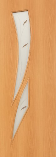 Изображение товара Полотно дверное ПО со стекл фьюзинг Стрелец ламинированное миланский орех 600 в Миди Лтд