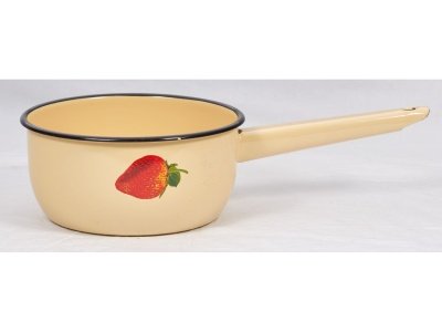 Изображение товара Ковш эмаль кремовая 1,5л Сочная клубника С-2008/4Км (8шт/уп) в Миди Лтд