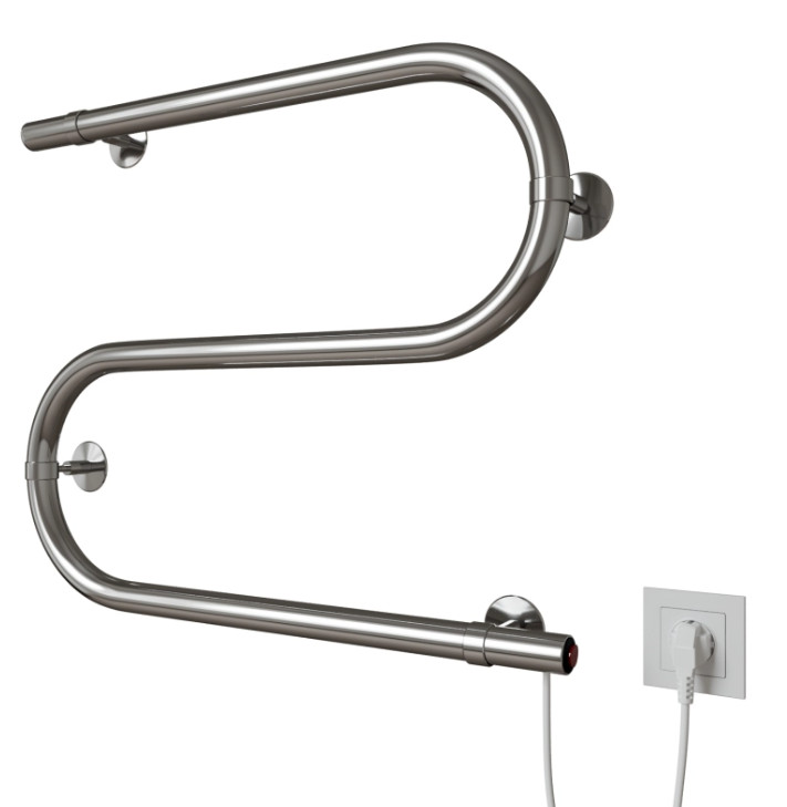 Изображение товара Полотенцесушитель электрический S 40х50 (кноп.выкл.130Вт) ZOX в Миди Лтд