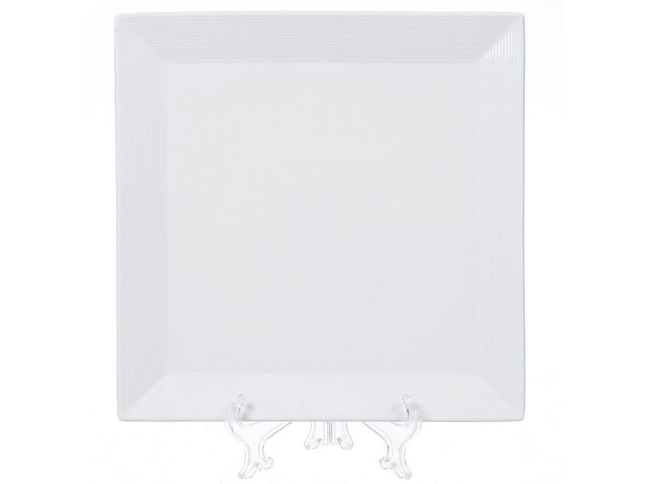 Блюдо керамика квадратное белое 25см Daniks Грейс (9шт/уп) - фото в Миди Лтд Изображение товара Блюдо керамика квадратное белое 25см Daniks Грейс (9шт/уп) в Миди Лтд