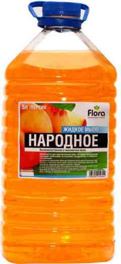 Изображение товара Жидкое мыло Народное "Персик" 5л (161545) в Миди Лтд