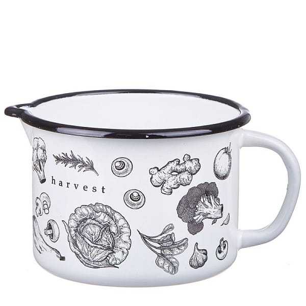 Изображение товара Кружка с носиком эмаль белая 1л Harvest С-0107БСЛч/4Бл (8шт/уп) в Миди Лтд
