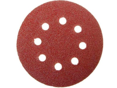 Круг абразивный на велюр осн зер 80 d125  8 отв (5шт/уп) - фото в Миди Лтд Изображение товара Круг абразивный на велюр осн зер 80 d125  8 отв (5шт/уп) в Миди Лтд