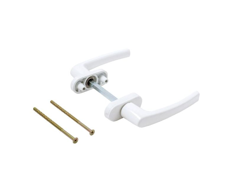 Изображение товара Ручка для пластиковых окон симметричная Omega BHS белая RAL-9016 (30шт/кор) в Миди Лтд