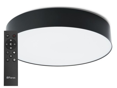 Светильник светодиодный Feron AL6200 Simple matte с пультом ДУ 80Вт 3000-6500К 4800лм белый - фото в Миди Лтд Изображение товара Светильник светодиодный Feron AL6200 Simple matte с пультом ДУ 80Вт 3000-6500К 4800лм белый в Миди Лтд