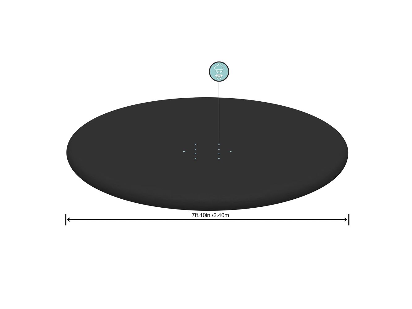 Тент для бассейнов с надувным бортом BESTWAY d 244см, 280см 58032 (6шт/уп) - фото в Миди Лтд Изображение товара Тент для бассейнов с надувным бортом BESTWAY d 244см, 280см 58032 (6шт/уп) в Миди Лтд