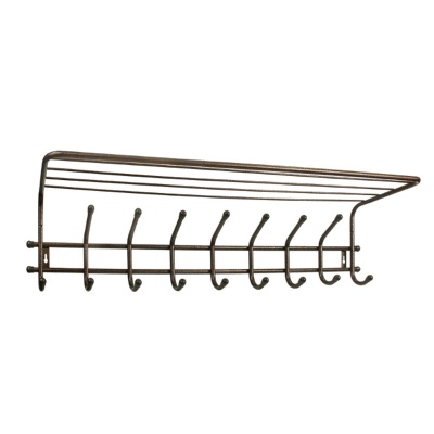 Изображение товара Вешалка настенная Комфорт 9 с полкой медный антик 9 крючков (2шт/уп) в Миди Лтд